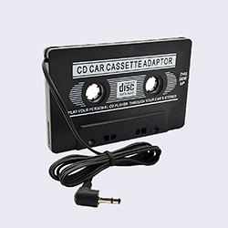 Cassette adapter for connecting a mobile device to a car stereo